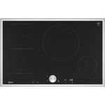 Neff, T58STS1L0, Autarkes Induktionskochfeld mit Twist Pad Steuerung, N90, Breite 80 cm, Schwarz, mit Rahmen aufliegend