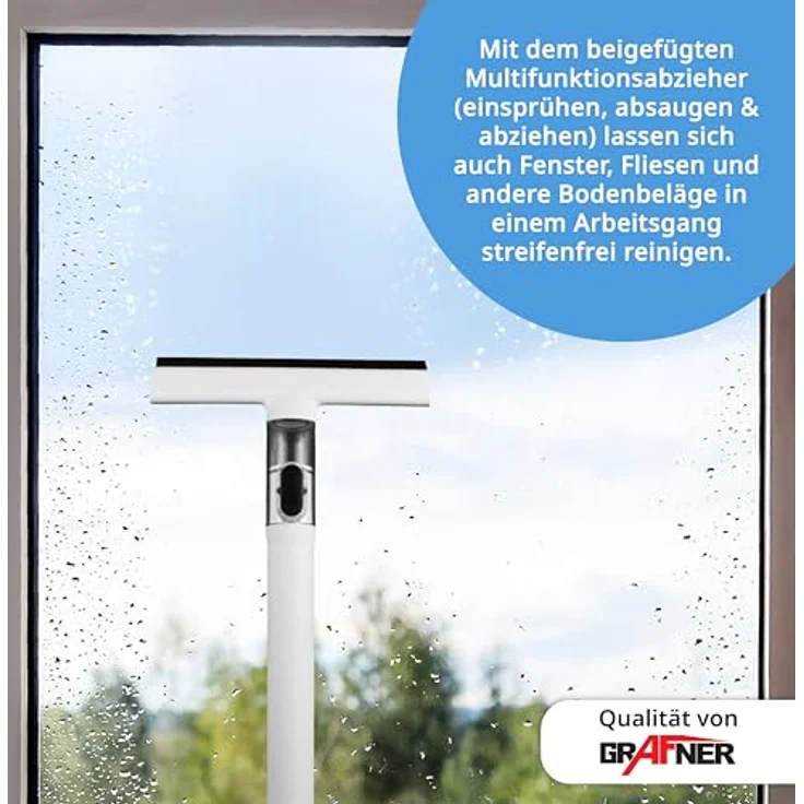 "Grafner Wasch-Sauger mobiler Waschsauger 450 Watt mit Lanze & Saugwischer, beutellos, 450 W, weiß" – Bild 3