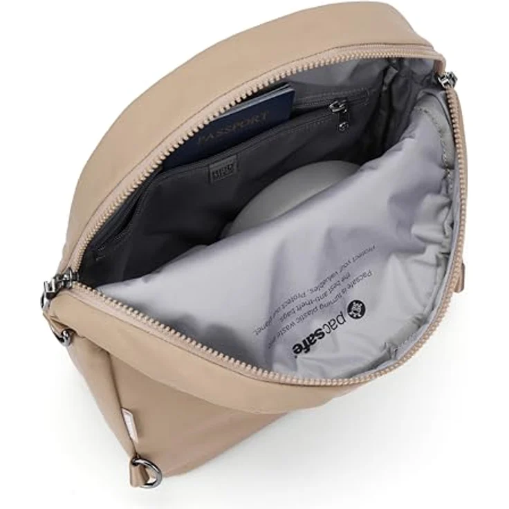 Pacsafe Citysafe CX, City Rucksack mit RFID-Schutz, grau, 34 cm, aus 100% Nylon – Bild 4