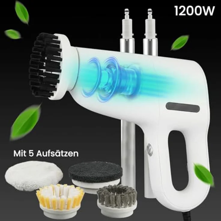 shop'n smile ideoon Dampfreiniger 3in1, 1200W, 100°C Dampftechnologie, 200 ml, beutellos, LED-Betriebsanzeige, 10 Min. Dampfbetrieb, 15 Sek. Aufheizzeit – Bild 2