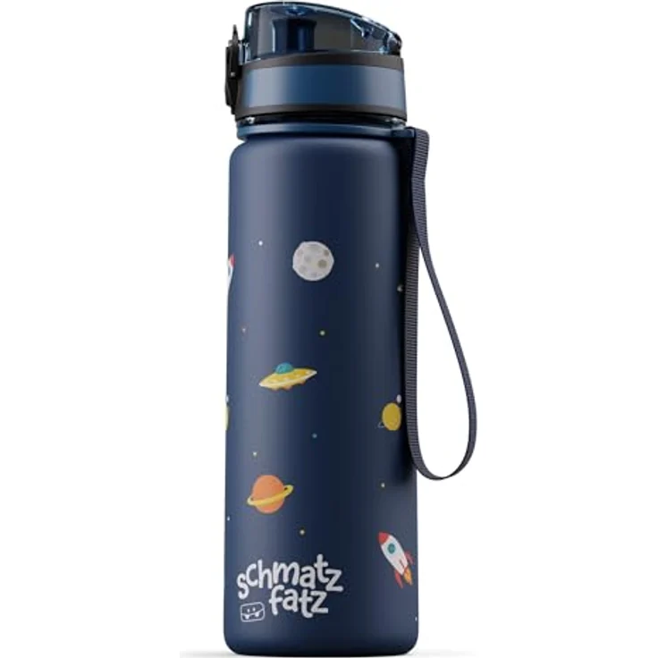 Klarstein Schmatzfatz Trinkflasche Sportflasche 500 ml, BPA-frei, auslaufsicher, mit Fruchtaufsatz, 24 cm, sportliches Design – Bild 1