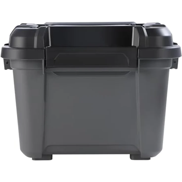 Kreher® Bunker Tough Lagerbox 18L mit Deckel und Silikondichtung, IP67 zertifiziert, aus robustem recyceltem Kunststoff, schwarz – Bild 3