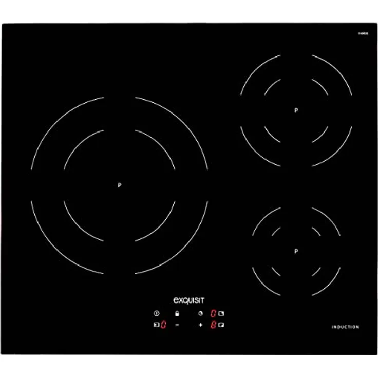 Exquisit Flex-Induktion EKI 630, hergestellt in Spanien, Maxi-Zone 28 cm, Timer, 7200 W, 3 Zonen