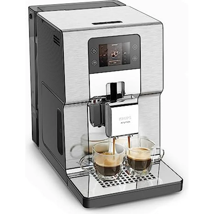 Krups EA877D Intuition Experience+ Kaffeevollautomat, 1550 W, schwarz silber – Bild 2