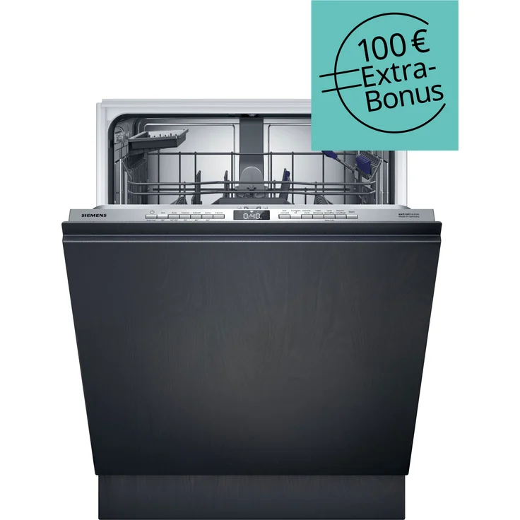 Siemens Extraklasse SN63HX03BD, Vollintegrierter Geschirrspüler, 60 cm, WiFi-fähig mit Programmstatus-Projektion und infoLight, bedienbar per Smartphone und Sprachsteuerung