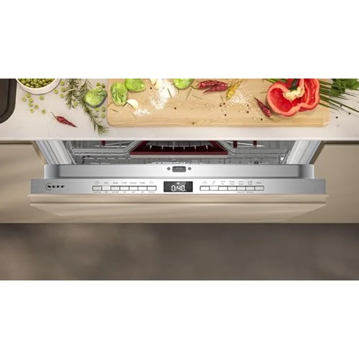 NEFF S255ECX15E, vollintegrierbarer Geschirrspüler, 60 cm, XXL, Energieeffizienz A – Bild 2
