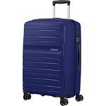 American Tourister Sunside - Spinner M Erweiterbar Koffer, 67.5 cm, 72.5/83.5 L, Blau (Dark Navy)