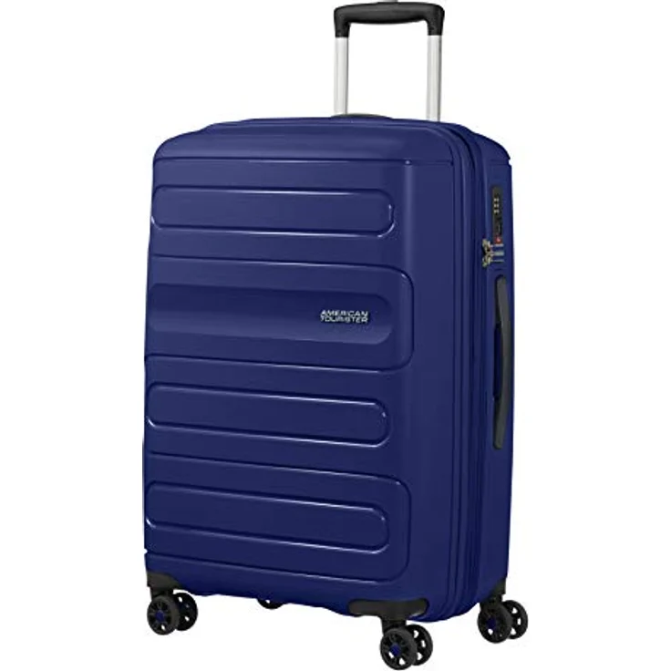 American Tourister Sunside - Spinner M Erweiterbar Koffer, 67.5 cm, 72.5/83.5 L, Blau (Dark Navy) – Bild 1