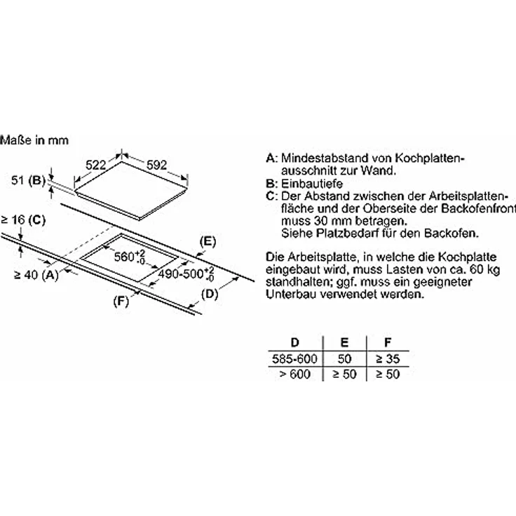 Siemens EI631CFB1E iQ300, Induktionskochfeld, 60 cm, herdgesteuert, Schwarz, Rahmenlos aufliegend, powerBoost, powerInduktion - schneller, sauberer und sicherer kochen, Timer – Bild 5