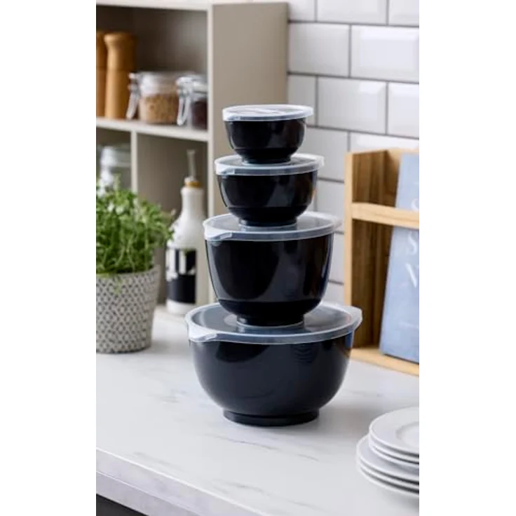 Rosti Margrethe Schüssel Set, 8-Teilig aus Recycelbarem Kunststoff, mit rutschfestem Bodenring – Bild 2