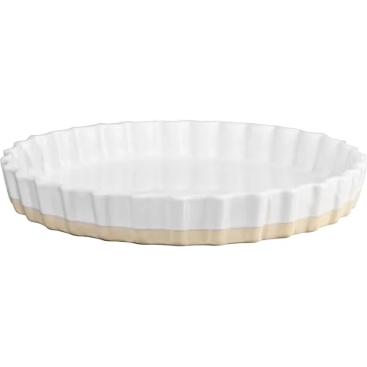ASA Selection Grande Tarteform Weiss 30cm - Hochwertiges Porzellan, Ideal für Tartes und Quiches – Bild 1