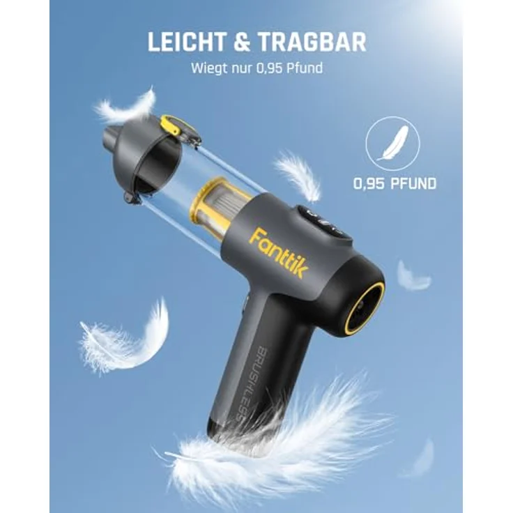Fanttik Slim V9 Mix, kabelloser Handstaubsauger mit 20.000 Pa Saugkraft und HEPA-Filter – Bild 7