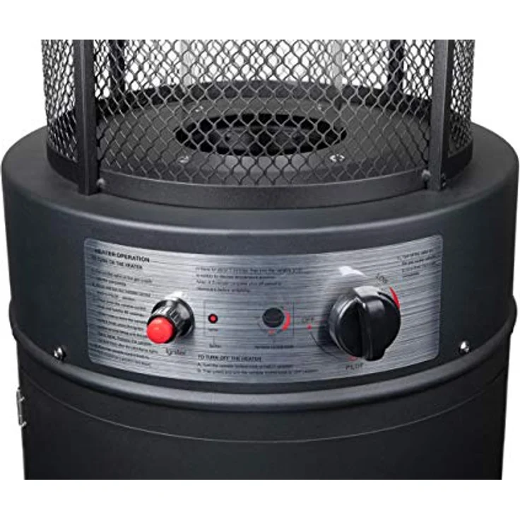Eurom Flammenheizer Round, 11000 Watt, Heizgerät für 60-75 m², Butan/Propan, Metall – Bild 3