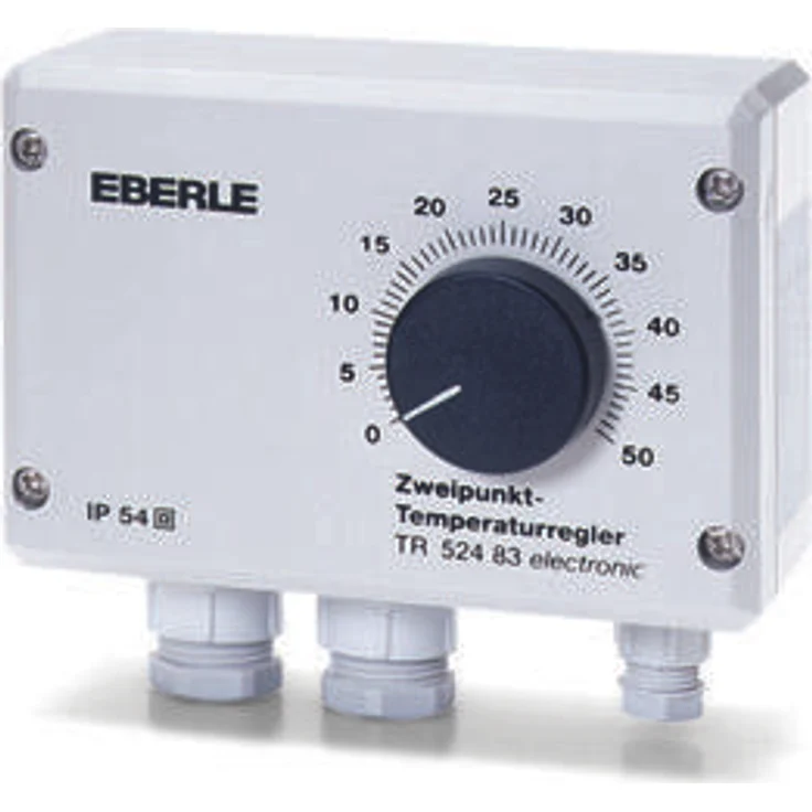 Eberle Feuchtraumtemperaturregler AP-Montage, 50°C, 230 V, IP54, ohne Fühler, für Außen- und feuchte Räume