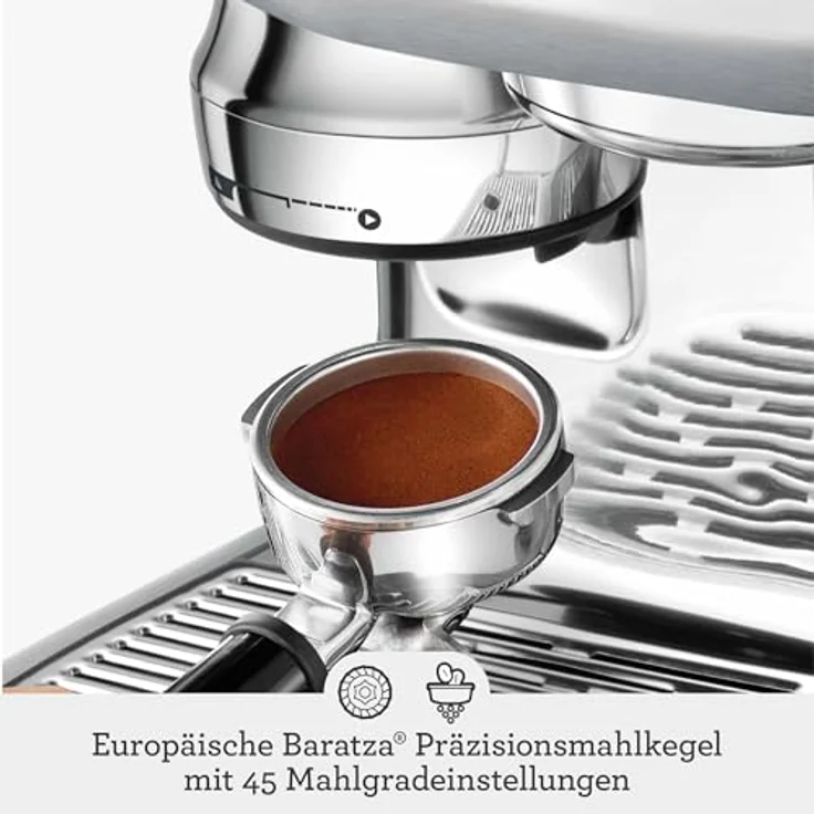 Sage - The Oracle Jet - Espressomaschine mit integriertem Mahlwerk, automatischer Milchaufschäumer, ThermoJet Heizsystem - 1600W - Edelstahl – Bild 5