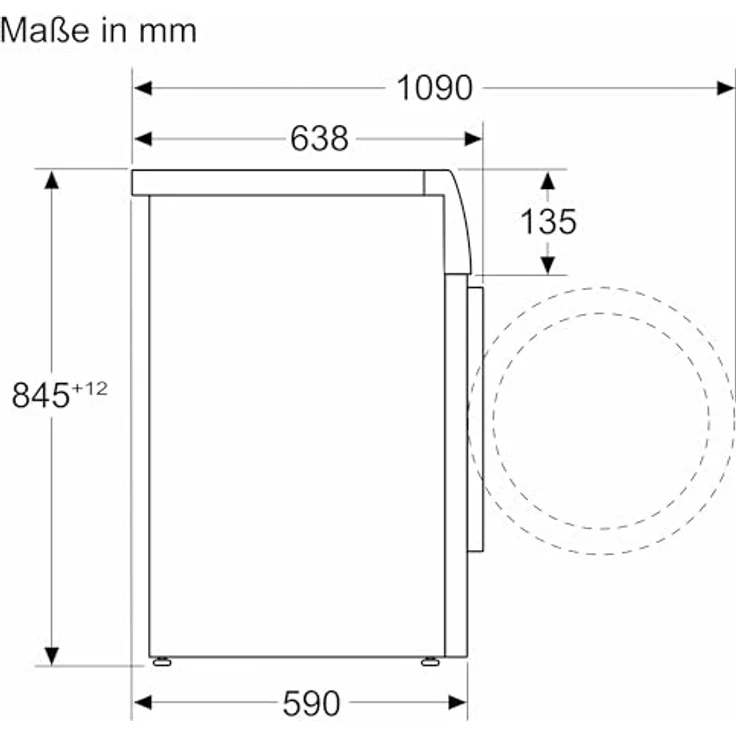 Siemens WG56B2A41, iQ700, Smarte Waschmaschine 10 kg, 1600 U/min, Made in Germany, i-Dos, Antiflecken-System, smartFinish Bügelhilfe, speedPack XL, Mini load, Eco-freundlich (Weiß) – Bild 4