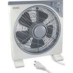 EAXUS Tischventilator Boxventilator - Kraftvoller 40W Fan für Tisch & Boden, Grau, mit Timer, Oszillationsfunktion, 3 Geschwindigkeitsstufen