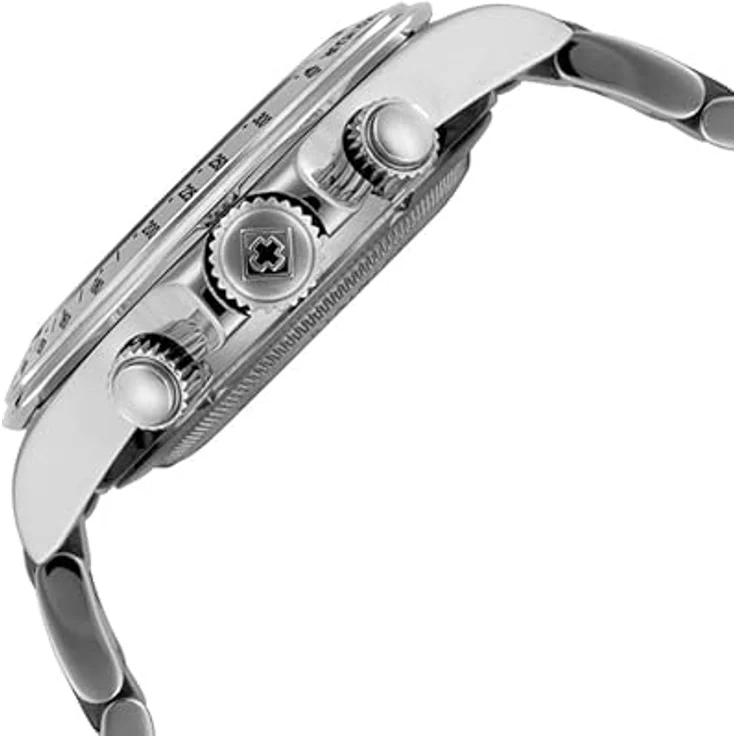 Invicta Speedway Edelstahl Herren Quarzuhrwerk, 39mm mit weißem Zifferblatt und 20 bar Wasserdichtigkeit – Bild 4