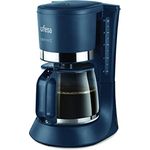 Ufesa CG7124 Capriccio 12 Kaffeemaschine, amerikanischer Filter, 12 Tassen, 1,2 l, 680 W, Permanentfilter, wiederverwendbar, Heizplatte, Antihaft-Beschichtung, Tropfsystem, automat Blau