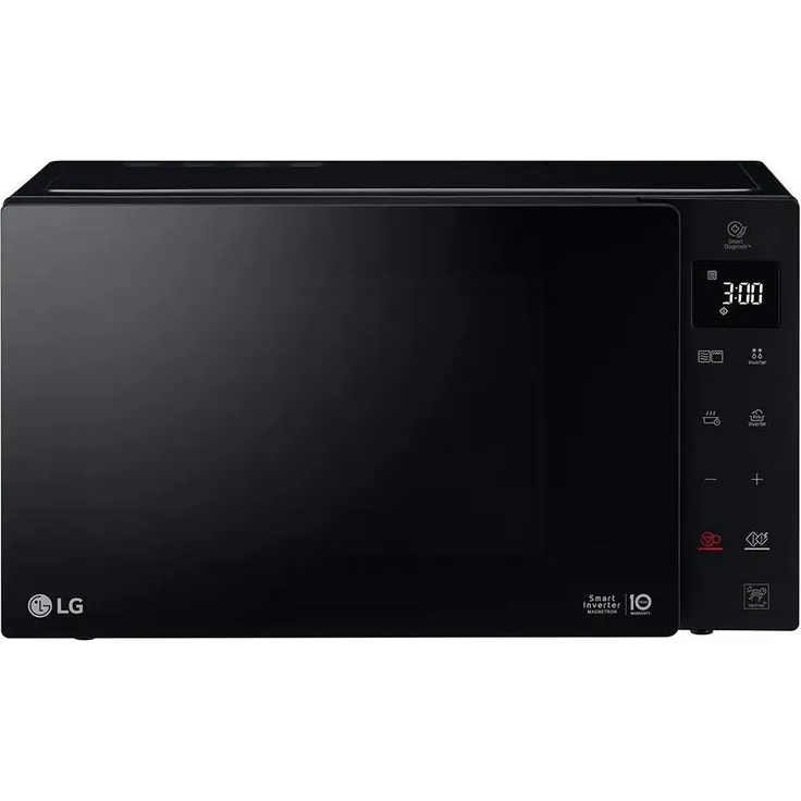 LG MH6535GIS Mikrowelle, 25L, 1000W, Smart Inverter, Schwarz, mit Grillfunktion und EasyClean