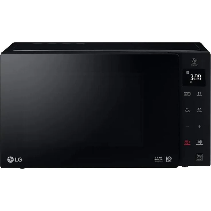 LG MH6535GIS Mikrowelle, 25L, 1000W, Smart Inverter, Schwarz, mit Grillfunktion und EasyClean