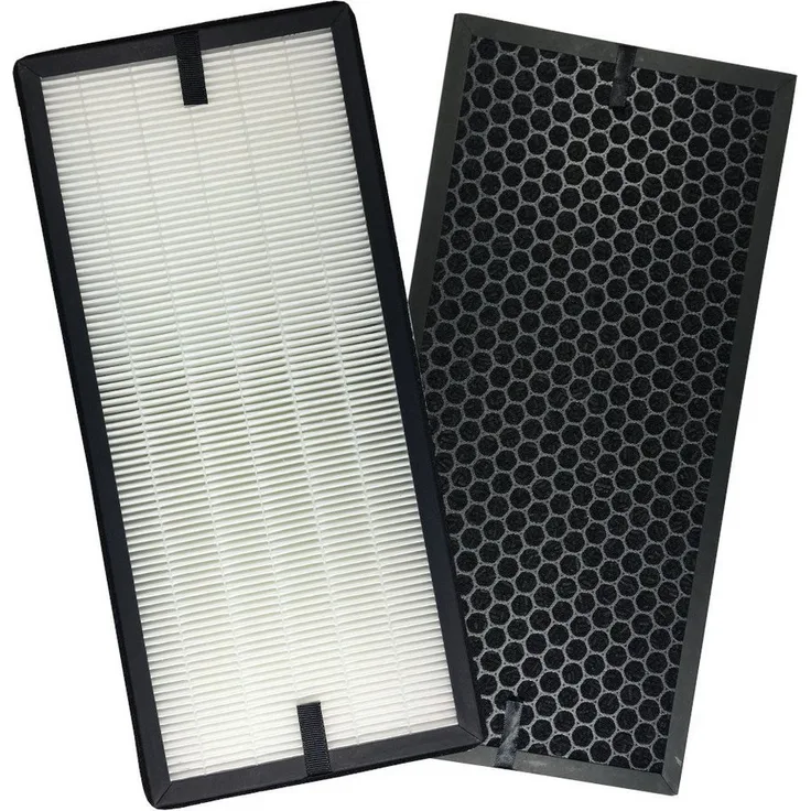 Comedes Filter-Set passend für Rowenta PU4010, PU4015, PU4020, PU4020F1, PU4025, einsetzbar statt Tefal XD6070F, XD6074F0, XD6060, XD6060F0, XD6065, Luftreinigung mit HEPA-Element und Aktivkohlefilter