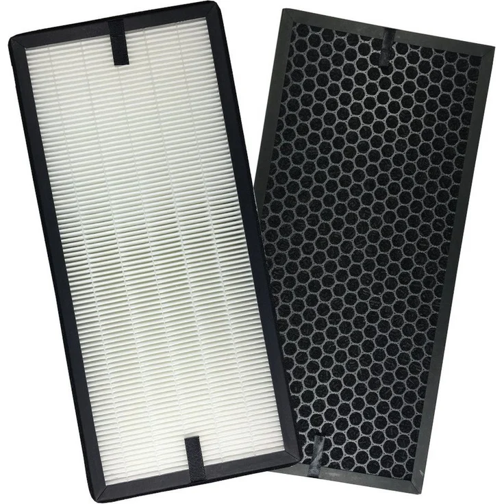Comedes Filter-Set passend für Rowenta PU4010, PU4015, PU4020, PU4020F1, PU4025, einsetzbar statt Tefal XD6070F, XD6074F0, XD6060, XD6060F0, XD6065, Luftreinigung mit HEPA-Element und Aktivkohlefilter – Bild 1
