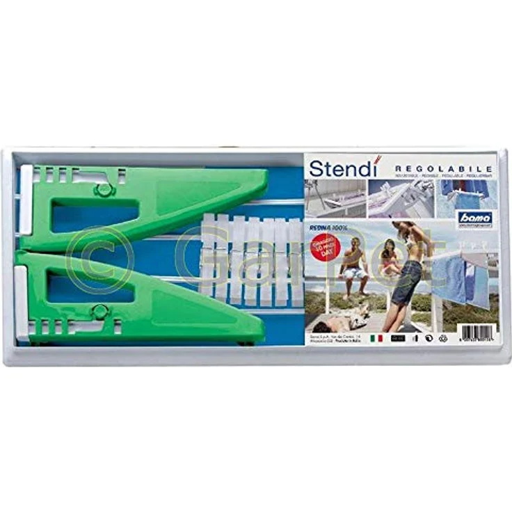 Bama Spa Heizungstrockner Heizkörper Badewanne Balkon Wäsche Trockner inkl Wäscheklammern, einstellbar von 5-20 cm, vielseitig einsetzbar, attraktive und zeitlose Farbe – Bild 3