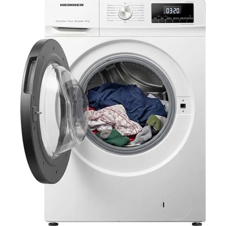 Heinner HWDM-H8514A Waschtrockner 8 kg Trocknen / 5 kg Waschen, 1400 U/min, Allergie-Dampf, Energieeffizienzklasse A, Weiß – Bild 2