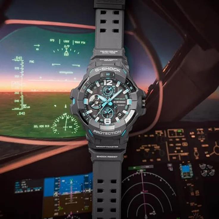 Casio G-Shock Gravity Master, 55 mm Armbanduhr für Herren mit robustem Design und Höhensensor – Bild 6
