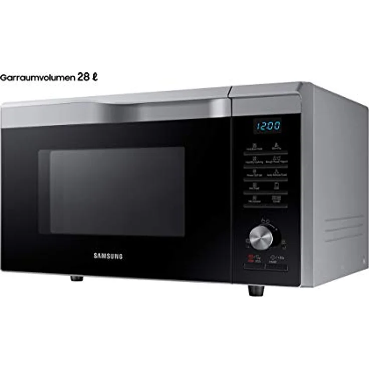 Samsung MW6000M MC2BM6035CS-EG Kombi-Mikrowelle mit Grill und Heißluft - 900 W - 28 L Garraum Extra groß - 51,7 cm Breite - HotBlast-Technology - SlimFry - silber - E-Commerce Verpackung – Bild 3