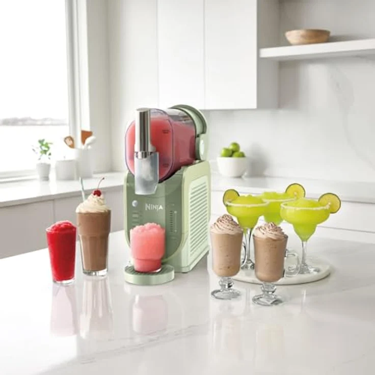 Ninja SLUSHi Maschine FS301EUTG, für Slush, Eis-Cocktails, Frappé, Milchshakes & gefrorenen Saft, 1,9 L, WhisperChill-Technology, grün – Bild 2