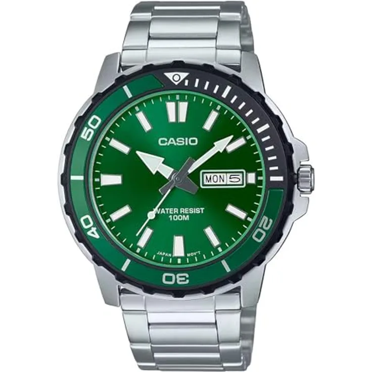 Casio Mtd-125d-3a Watch One Size, Armbanduhr in Silbergrau