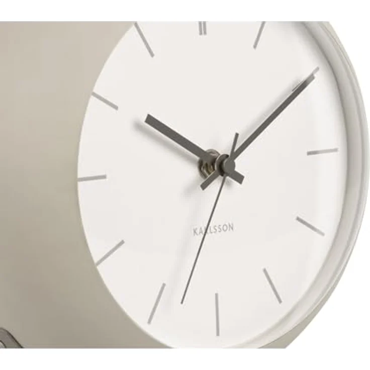 Karlsson Globe Tischuhr, graue Metalluhr, rund, 21x14x21 cm, zeitlose Eleganz für jeden Raum – Bild 5