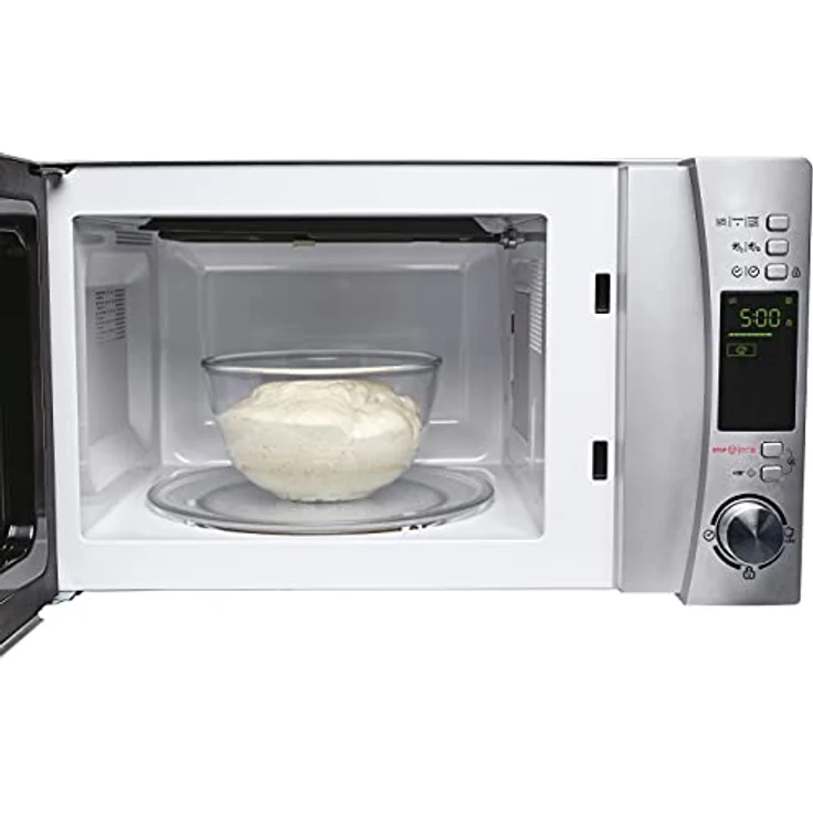 Candy CMXG 20DS CMXG20DS Mikrowelle mit Grill, Standgerät, 700 Watt, 20 Liter Garraum, Digitaluhr, Grilleinsatz, Kindersicherung, 5 Leistungsstufen, StartExpress-Funktion, silber – Bild 3