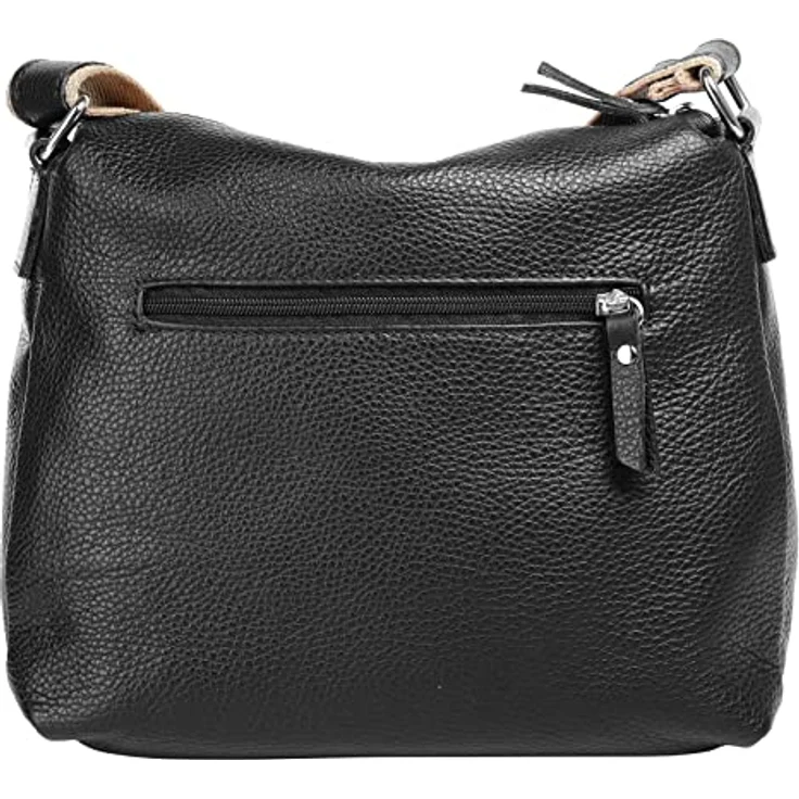 Samantha Look Umhängetasche, echtes Leder, Made in Italy, 24 cm x 26 cm, verstellbarer Schultergurt – Bild 5