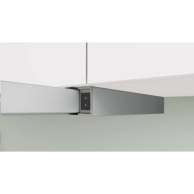 Bosch DFL064W54 Flachschirmhaube, grau-metallic, 60 cm, Abluft- und Umluftbetrieb, 394 m³/h max. Leistung, 3 Stufen, LED-Beleuchtung – Bild 5
