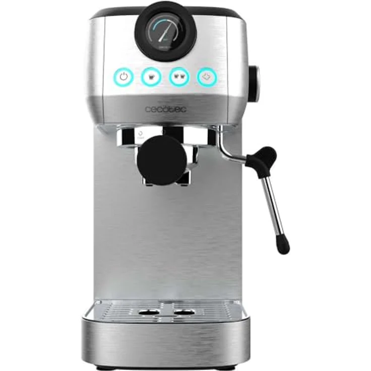 Cecotec Cafetera espresso Power Espresso 20 Steel Pro, Espressomaschine mit 20-bar-Druckpumpe, Edelstahl – Bild 2