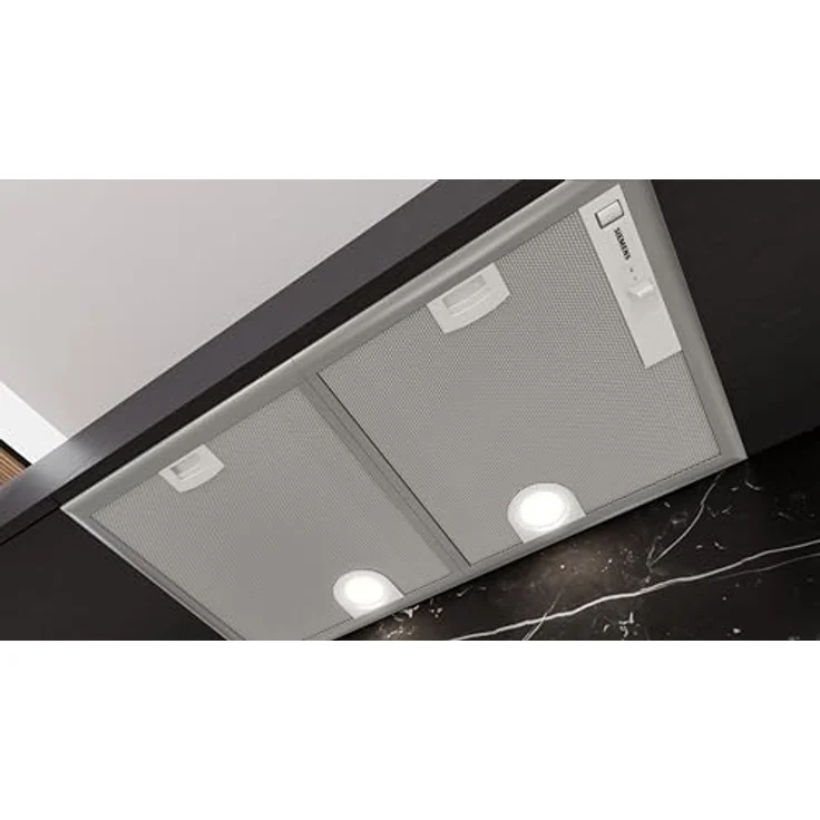Siemens LB75566 Lüfterbaustein, Silbermetallic, mit Kondensatormotor, 3 Leistungsstufen und Arbeitsplatzbeleuchtung mit LED-Modul – Bild 3