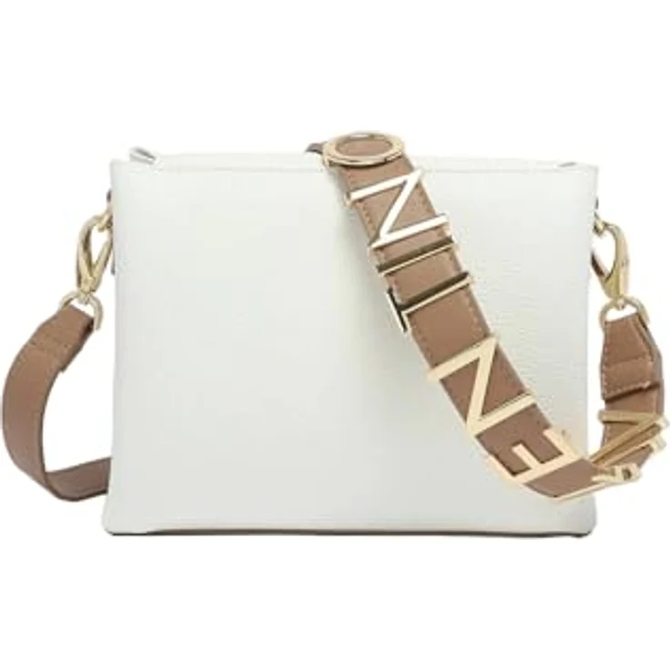 Valentino Alexia Handtasche 22 cm, weiß, aus 100% Polyurethan, kompakte Henkeltasche – Bild 3
