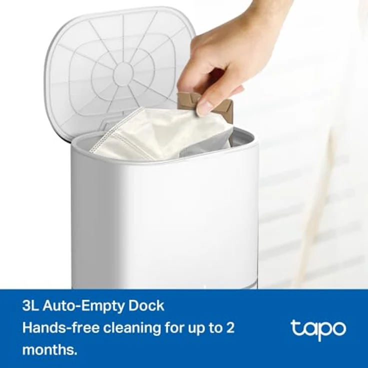 TP-Link Tapo RV30 Max Plus, Staubsauger Roboter mit Auto-Empty, 5300 Pa Saugkraft, Wischfunktion, Weiss – Bild 6