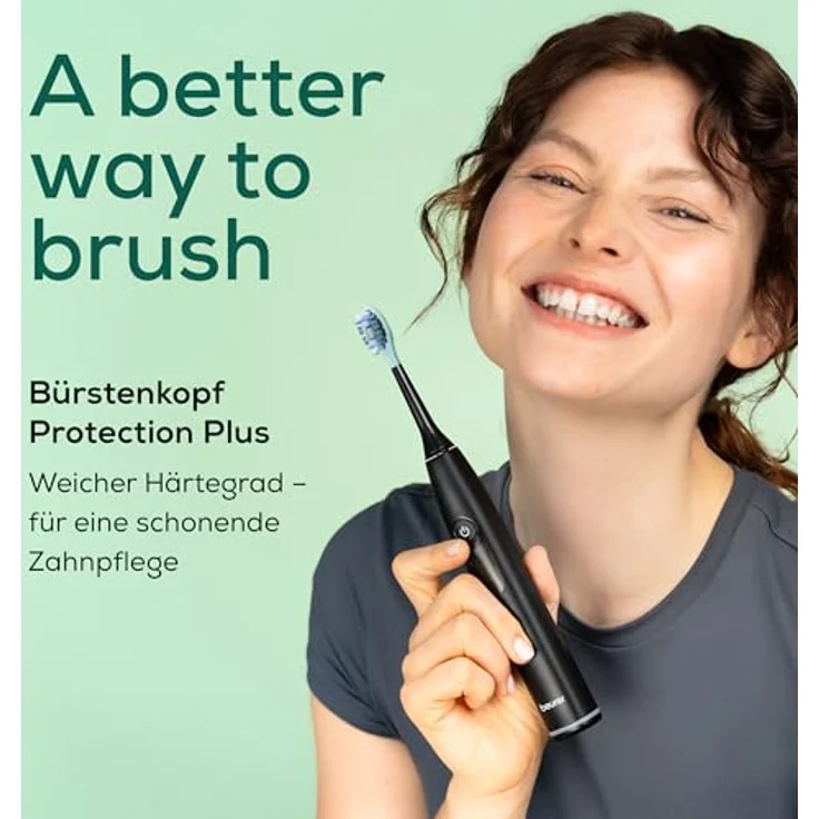 Beurer SC Protection Plus Bürstenköpfe, 4 Ersatzbürsten für Philips Sonicare, Härtegrad Weich, für empfindliche Zähne, aus nachhaltigen Materialien – Bild 2
