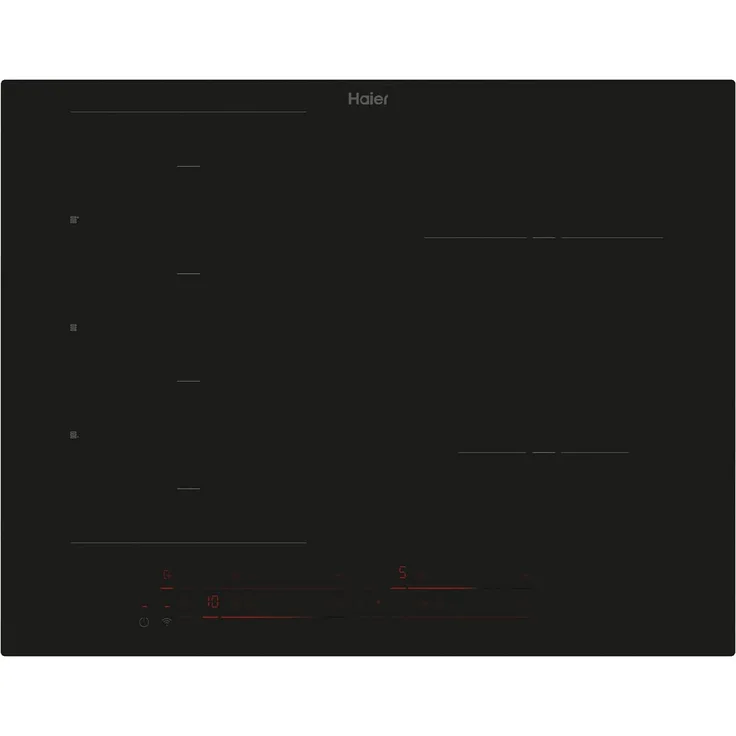 Haier Induktions-Kochfeld HAMTB56IRB1S, 65 cm, schwarzes Glas, 6 Kochzonen, Timer, WiFi, Multi Slider Bedienung