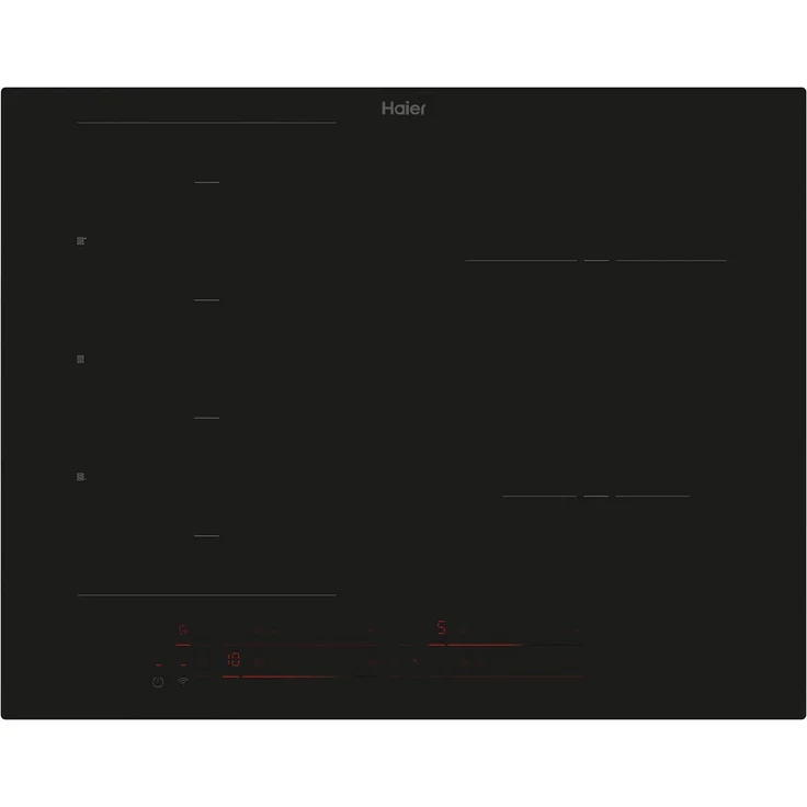 Haier Induktions-Kochfeld HAMTB56IRB1S, 65 cm, schwarzes Glas, 6 Kochzonen, Timer, WiFi, Multi Slider Bedienung