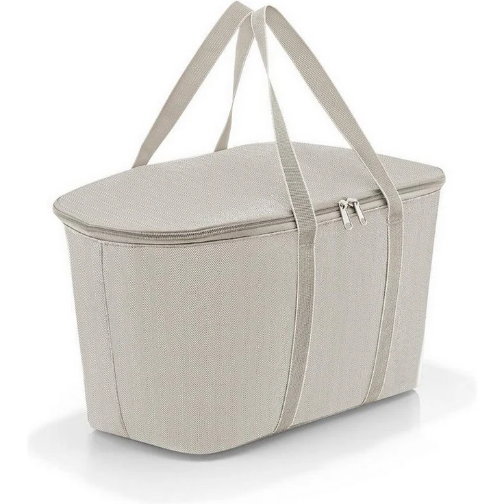 REISENTHEL® Einkaufsshopper coolerbag herringbone sand, coolerbag mit isolierender Thermoschicht – Bild 1