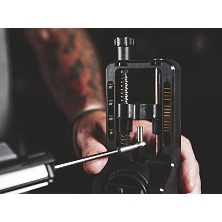 Work Sharp Schärfgerät Precision Adjust Knife Sharpener - manueller Messerschärfer mit einstellbarem Winkel - stabile und standfeste Grundlage für das Schleifen auf dem Tisch – Bild 2