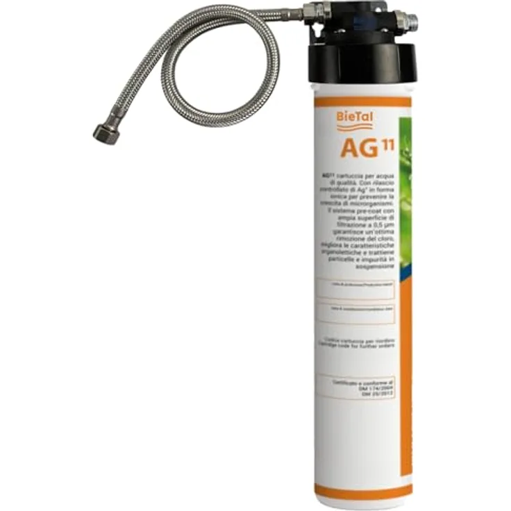 BieTal® Trinkwasserfilter mit Aktivkohle, für sauberes & frisches Wasser, kein separater Wasserhahn nötig, Outdoor geeignet
