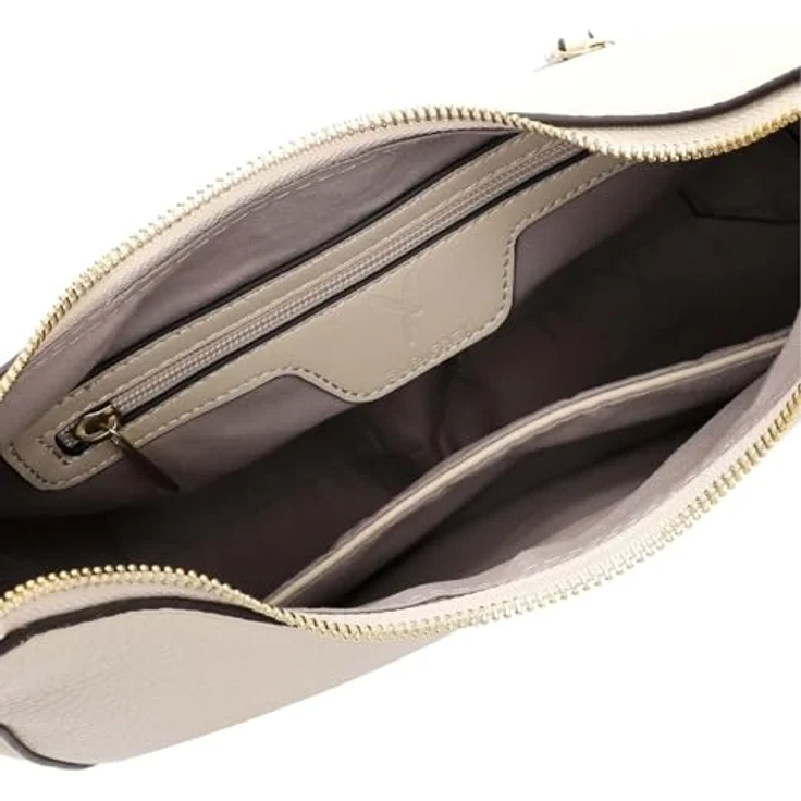 Suri Frey SFY Maggy, Damen Handtasche aus Feinsynthetik mit Reißverschluss, Beige – Bild 4