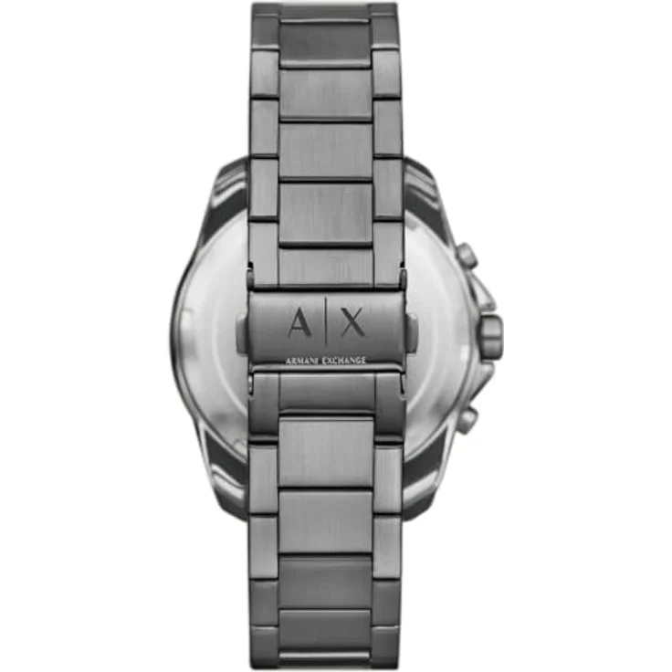 Armani Exchange Herren Analog Quarz Uhr mit Edelstahl Armband AX1967, 44mm Gehäuse, blaues Zifferblatt, wasserdicht bis 100m – Bild 2