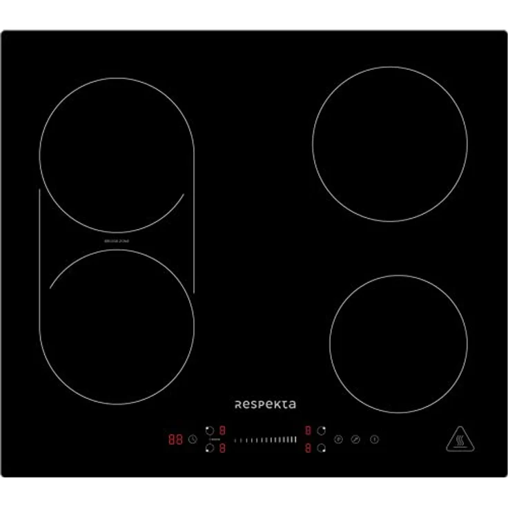 Respekta Rahmenloses Induktionskochfeld autark/Einbaukochfeld induktiv mit 4 Platten / 9 Leistungsstufen/Touch Control/Timer/Kindersicherung / 59 cm/in schwarz/KM 6600IB-28 – Bild 2